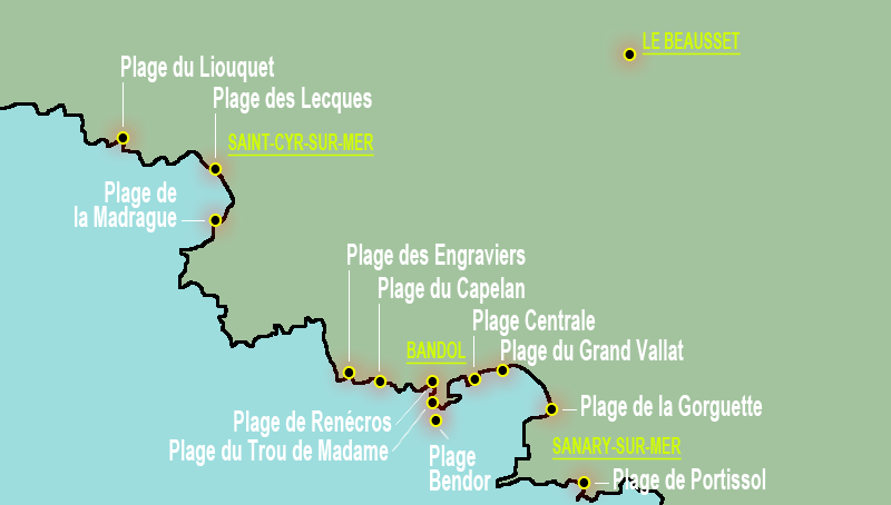 Plages du secteur